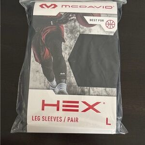 McDavid HEX Leg Sleeves Pair - Black